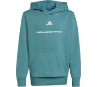 adidas Unisex Kids Slogan Fleece-Hoodie Preloved Teal 176