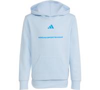 adidas Slogan Fleece Hoodie Jungen KG7388 - crystal sky 140