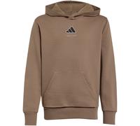 adidas Slogan Fleece Hoodie Jungen KX2477 - khaki six 140