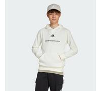 adidas Slogan Fleece Hoodie Jungen KC2806 - off white 128