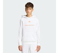 adidas Slogan Fleece-Hoodie White 176