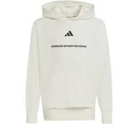 Adidas Slogan Fleece Jungen Kapuzensweater, weiß 152