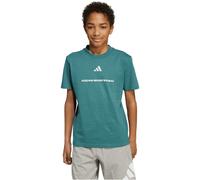 T-Shirt ADIDAS SPORTSWEAR "B SJ T", Kinder, Gr. 164, preloved teal, Obermaterial: 100% Baumwolle, sportlich, Rundhals, Shirts (18050868-164) preloved teal