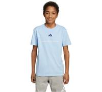 adidas Slogan Single Jersey T-Shirt Jungen KC5384 - glow blue 140