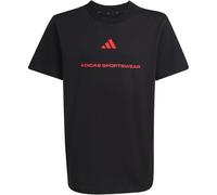 adidas Slogan Single Jersey T-Shirt Jungen KG5188 - black 164