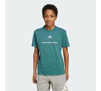 adidas Slogan Single Jersey T-Shirt Preloved Teal 152