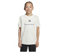 adidas Slogan Single Jersey T-Shirt Jungen KC5385 - off white 152