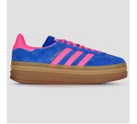 Sneaker ADIDAS ORIGINALS "GAZELLE BOLD", Damen, Gr. 36, lucid blau, lucid pink, gold metallic, Leder, Synthetik, Schuhe Sneaker (34136834-36) lucid blau, lucid pink, gold metallic