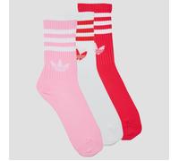 adidas Socken 3-Stripes Crew Socks 3 Pairs in Rosa L