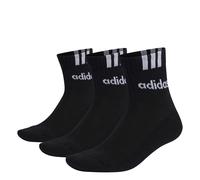 adidas Socken 3S Linear Half-Crew Cushioned Socks 3P IC1294 43-45 Black/White