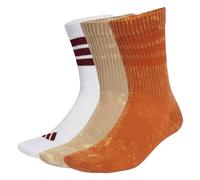 adidas Socken adidas 3 Stripes Cushioned Crew Stone Wash 3 Pair Pack Fox Orange/Warm Sandstone/White L