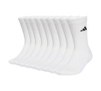 ESSENTIALS CUSHIONED CREW SOCK 10PP White / Black 31-33