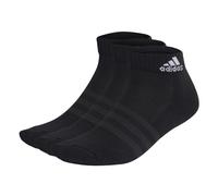 adidas Unisex Kinder Cushioned Sportswear Ankle Socks 3 Pairs, Black / White, 6-7 Years