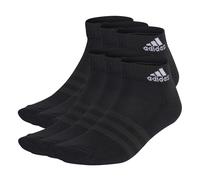 Cushioned Sportswear Ankle Socken 6 Paar-Black / White-Gr. M