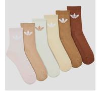 Trefoil Cushion Crew Socken, 6 Paar Cream White / Wonder Quartz / Sand Strata 37-39