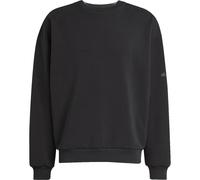 Sweatshirt ADIDAS SPORTSWEAR "SOFT LUX", Herren, Gr. M, schwarz, Obermaterial: 51% Polyester, 25% Modal, 15% Baumwolle, 9% Elasthan, normal, Rundhals, angesetztes Bündchen, Sweatshirts Sweatshirt (777