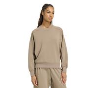 Adidas Sweatshirt Soft Lux, locker geschnitten, Damen, Khaki Six, S