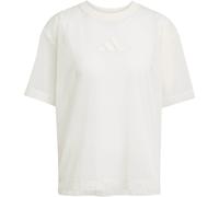 adidas Women's Soft LUX MESH Tee, Off White, M