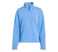 adidas Soft Lux Quarter-Zip Sweatshirt, Farbe Blau, Größe XS