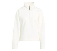adidas Soft Lux Quarter-Zip Sweatshirt, Farbe Weiß, Größe M