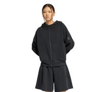 Adidas Reißverschlusspullover Soft Lux – Damen Schwarz Größe S