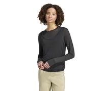 Langarmshirt adidas Soft Lux Sheer Noir 2XS