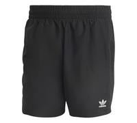 adidas Solid Badeshorts Badehosen (DE/NL/SE/PL, Alphanumerisch, S, Regular, Regular, Black/White)