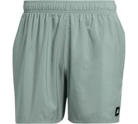 Badehose ADIDAS PERFORMANCE "SOLID CLX SHORTLENGTH", Herren, Gr. M, N-Gr, grün (silber grün, schwarz), Obermaterial: 100% Polyester, sportlich, Badehosen (63224910-M) silber grün, schwarz