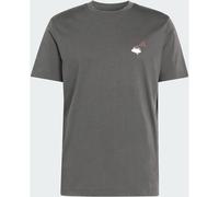 ADIDAS SPORT COFFEE CAFE CHEESECAKE GRAPHIC T-SHIRT (BW530) M Grey Six