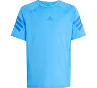 adidas Sport Icons 3-Streifen Trainingsshirt Kinder KC1988 - lucid ray blue/bright royal 140