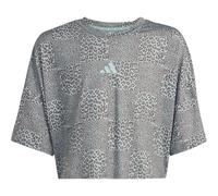 adidas Sport Icons Allover Print Trainingsshirt Mädchen KB6926 - wonder sage/charcoal/tactile green 170