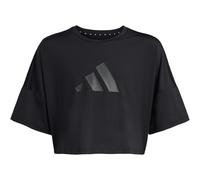 adidas Sport Icons Cropped Trainingsshirt Mädchen KB6870 - black/black 140