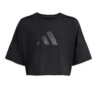 adidas Sport Icons Cropped Trainingsshirt Mädchen KB6870 - black/black 164