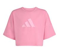 adidas Future Icons Cropped Logo T-Shirt Mädchen KB6871 rosa 152