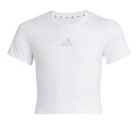 adidas Sport Icons Soft Touch Baby Tee Trainingsshirt Mädchen KB6908 - white/grey one 164