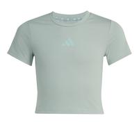 adidas Sport Icons Soft Touch Baby Tee Trainingsshirt Mädchen KB6917 - wonder sage/tactile green 128