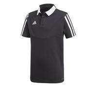 adidas Sport-Polo Tiro 19 Cotton (Baumwolle, feuchtigkeitsableitend) schwarz Jungen, Größe 140