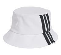 Adidas 3‑Streifen Stoffhut Weiß Größe M