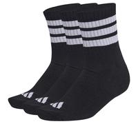 Adidas Sportswear 3 Stripes Cushioned MID CUT Socks 3er-Pack Socken, schwarz, Gr. M