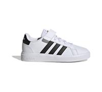 ADIDAS Kinder Halbschuhe Grand Court Court Elastic Lace and Top Strap FTWWHT/CBLACK/CBLACK - Gr. - 28