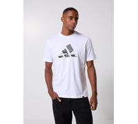adidas sportswear - Bekleidung M CAMO LOGO T - Weiß - Größe L