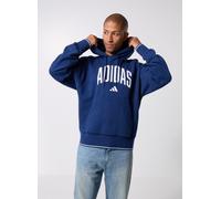 adidas Herren College Hoodie Dark Blue/Weiß Marine M