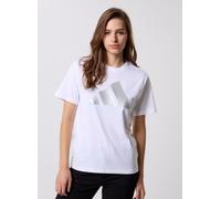 adidas sportswear - Bekleidung W C HOL MET T - Weiß - Größe M