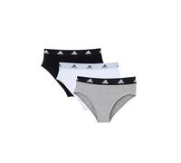 adidas Sportswear Bikini Damen Slip String Unterwäsche 3er Pack, Farbe:Black/Grey/White, Bekleidungsgröße:XS