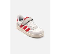 Sneaker ADIDAS SPORTSWEAR "BREAKBASE KIDS", Mädchen, Gr. 31, rot (core weiß, team victory rot, grau two), Synthetik, Schuhe Sneaker, für Kinder & Jugendliche (33615345-31) core weiß, team victory rot,
