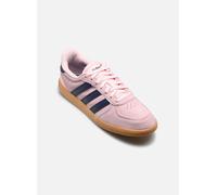 Sneaker ADIDAS SPORTSWEAR "BREAKNET SL R KINDER", Mädchen, Gr. 35,5, clear pink, dunkelblau, gum 3, Leder, Synthetik, Schuhe Sneaker, inspiriert vom Design des adidas handball spezial (31338846-3