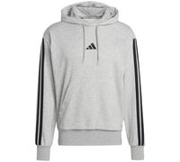 Adidas Sportswear Essentials 3-Streifen French Terry Herren Kapuzensweater, grau, Gr. XL