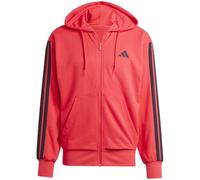 Adidas Sportswear Essentials 3-Streifen French Terry Herren Kapuzensweater, rot, Gr. S
