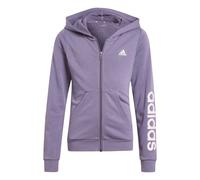 Essentials Linear Logo Kapuzenjacke Shadow Violet / Clear Pink 164