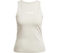 adidas Essentials Linear Slim Baumwoll Tanktop Damen JC5790 - wonder alumina/white M